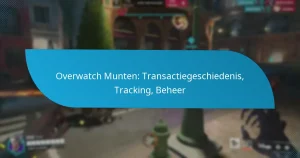 Overwatch Munten: Transactiegeschiedenis, Tracking, Beheer